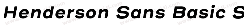 Henderson Sans Basic SemiBold字体转换